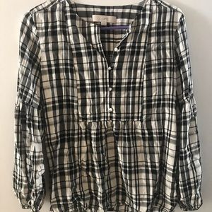 Plaid blouse